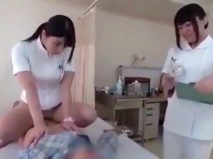 Japanese nurse gives extra care for the patient