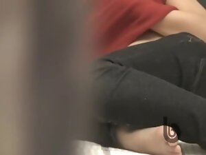 Hidden Asian love tunnel and anal hole masturbation