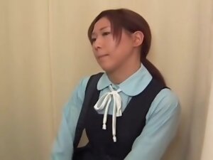 Pussy exam of a teen Japanese minx included hardcore fucking