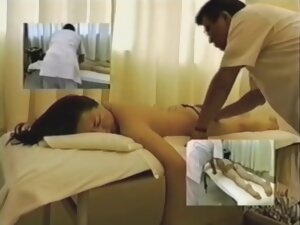 Horny Japanese enjoys a massage in erotic spy cam video